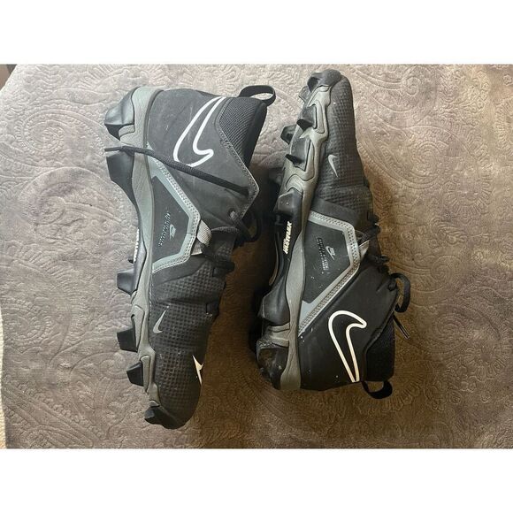 NEW Men's Nike Alpha Menace 3 Shark Football Cleats CV0582-010 Size 10.5 - Picture 7 of 8